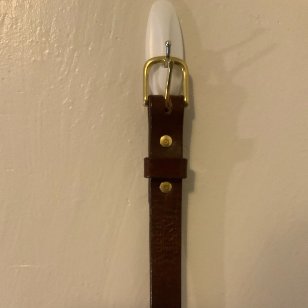 Tanner Goods Brown Genuine Leather Belt